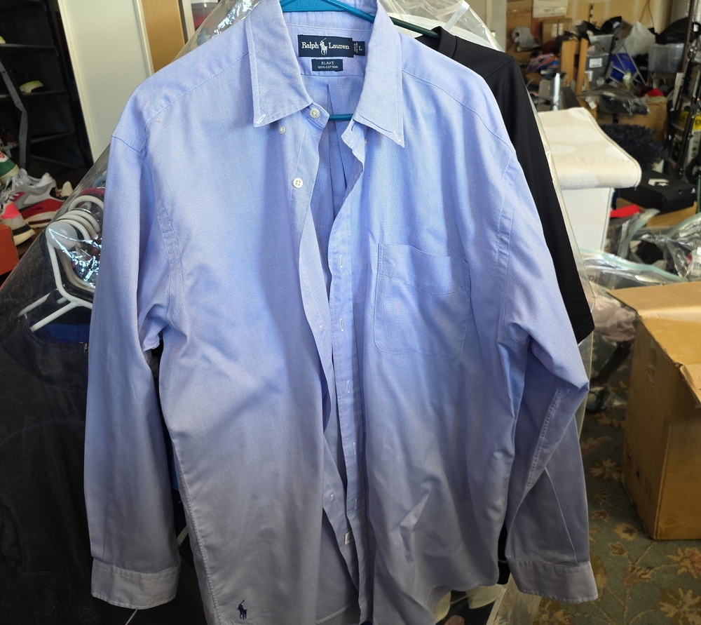 Ralph Lauren Men’s Light Blue Button-Down Dress Shirt